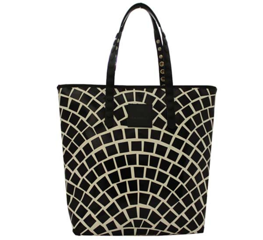 Shopping bag gabs lucrezia test p0071 mosaico b/n - dettaglio 1