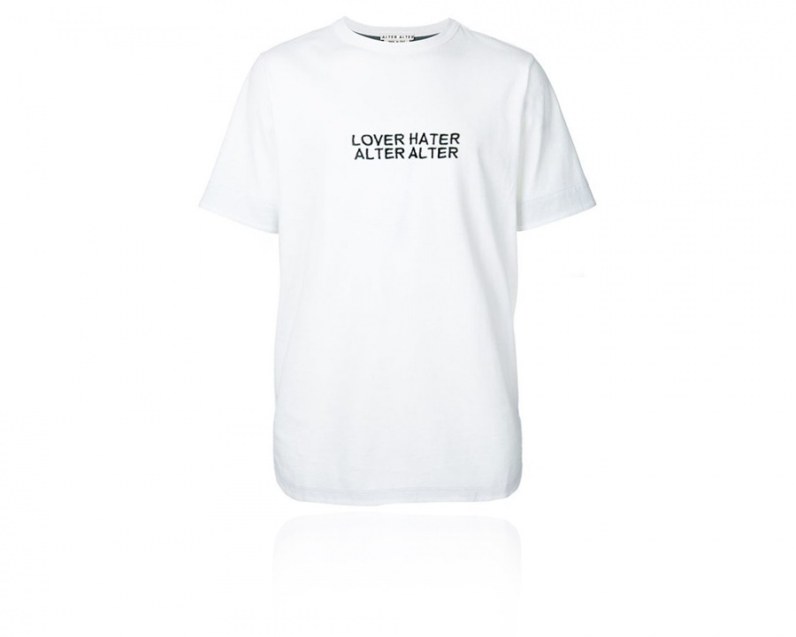 Alter alter t-shirt loverhater bianco - dettaglio 1