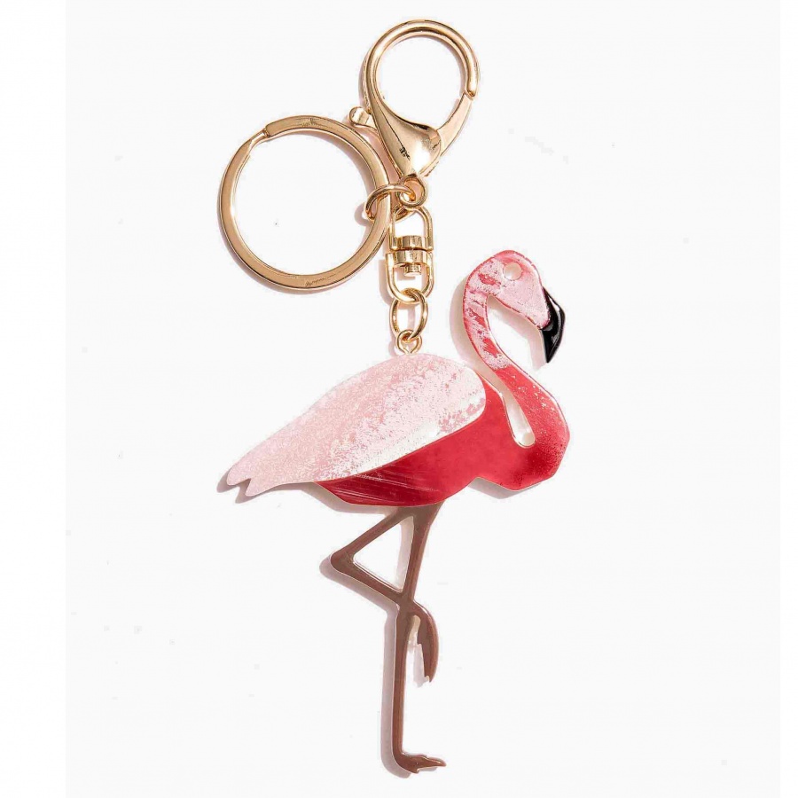 Nali portachiavi con pendente flamingo mipt0032 rosa - dettaglio 1
