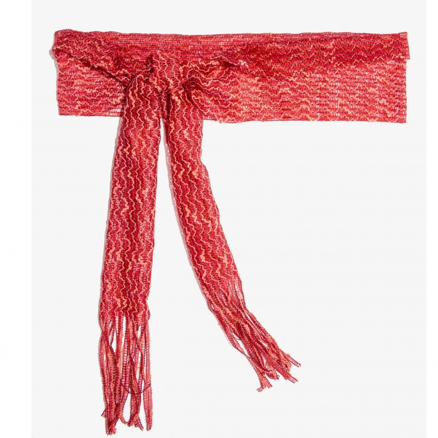 Nali foulard cintura in rete mssc0138 corallo - dettaglio 2