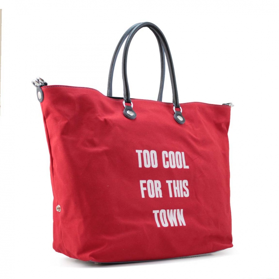 Gabs shopping bag gshop cool cotone rosso - dettaglio 2