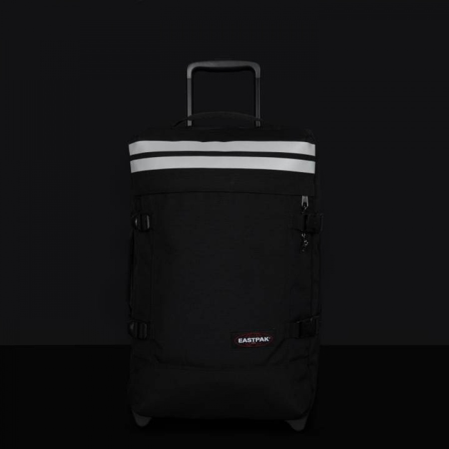Eastpak valigia tranverz s reflective black in poliestere - dettaglio 9
