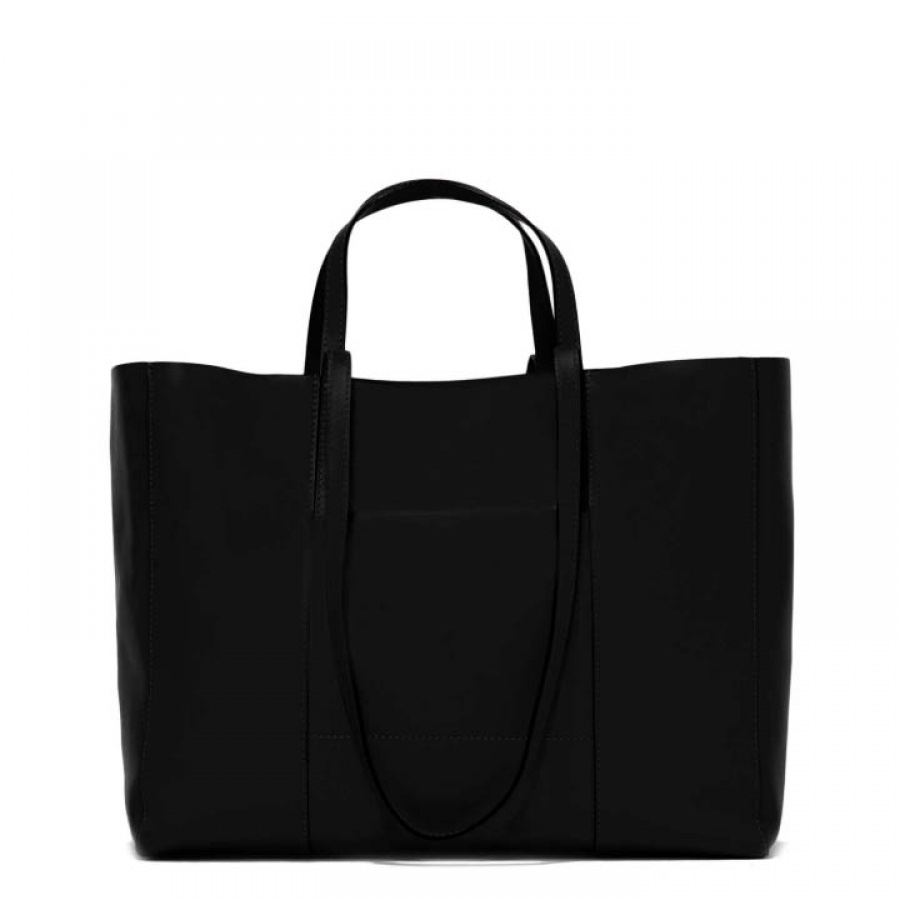 Shopping bag superlight zip large gianni chiarini nero - dettaglio 1