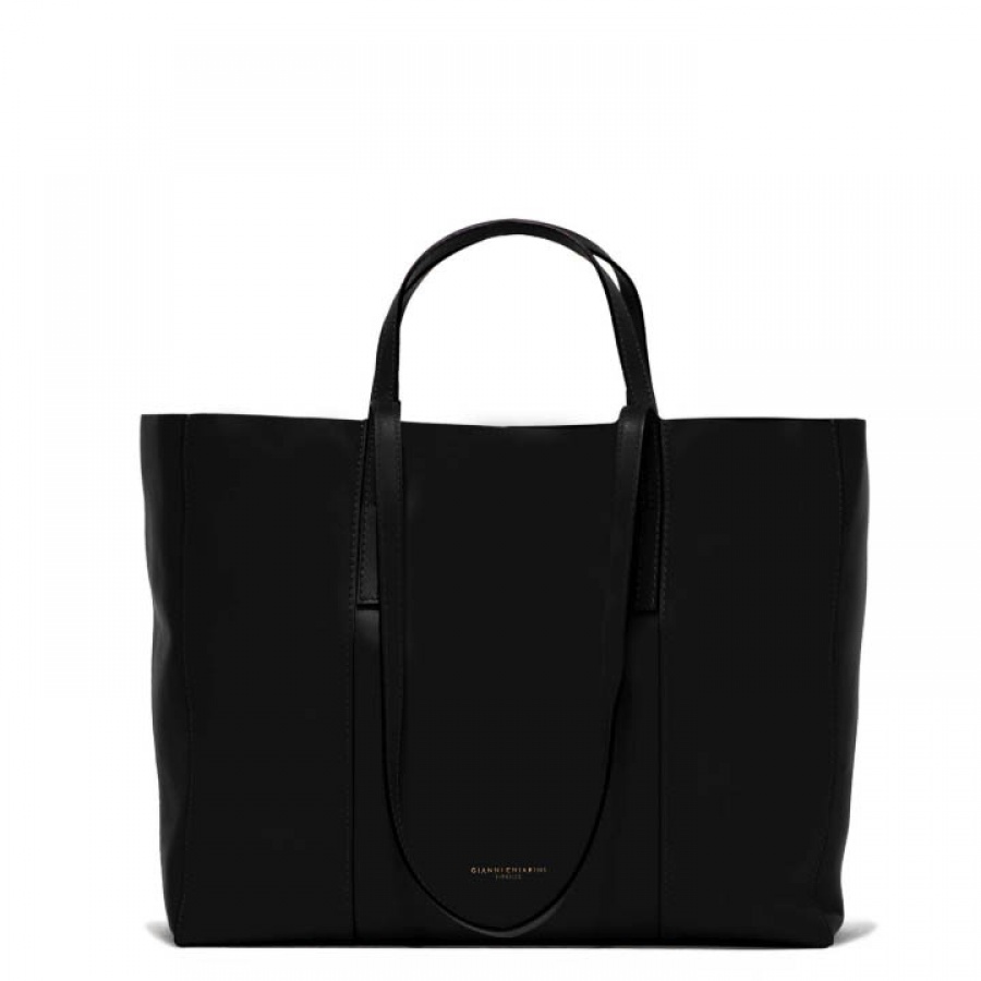 Shopping bag superlight zip large gianni chiarini nero - dettaglio 2