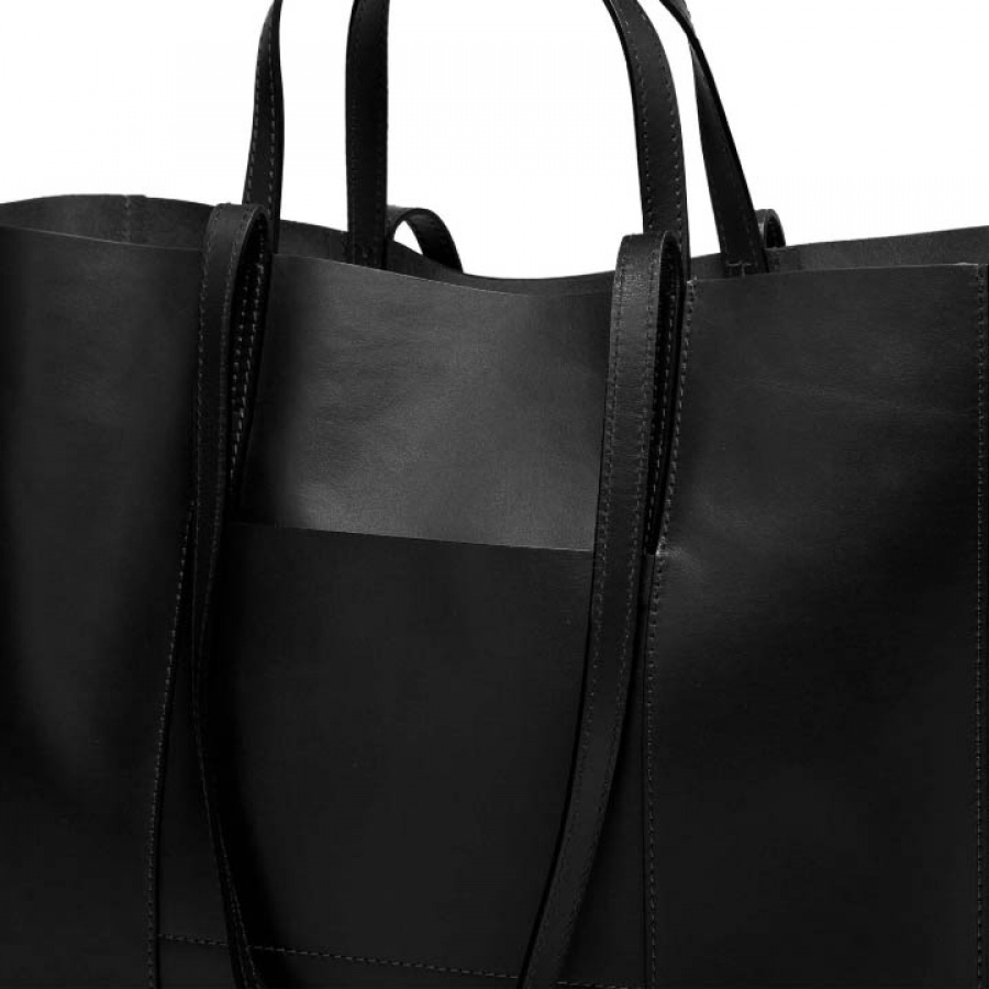 Shopping bag superlight zip large gianni chiarini nero - dettaglio 4